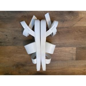 White “SHEIN” Platform Sandals